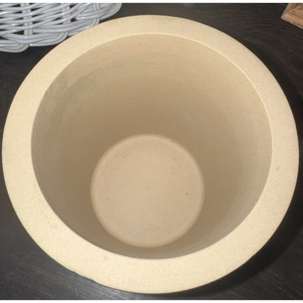 Pampered Chef Stoneware Crock Utensil Holder‎ Cobalt Blue 5.75
